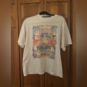Million Moms March Men’s Oversized Sz L Y2K Vintage White Cotton Shirt